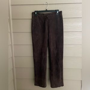 Brown Suede Pants